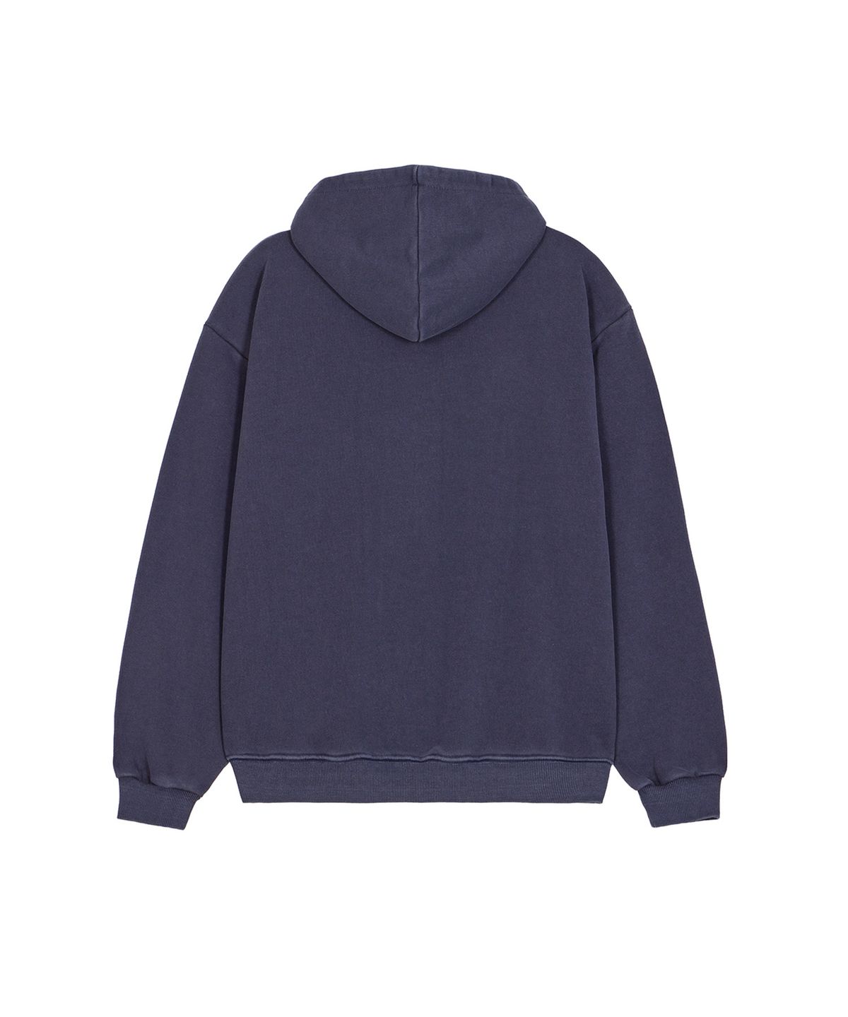디스펑트(DYSFUNCT) ODD PIGMENT APPLIQUE ZIP-UP HOODIE(NAVY)
