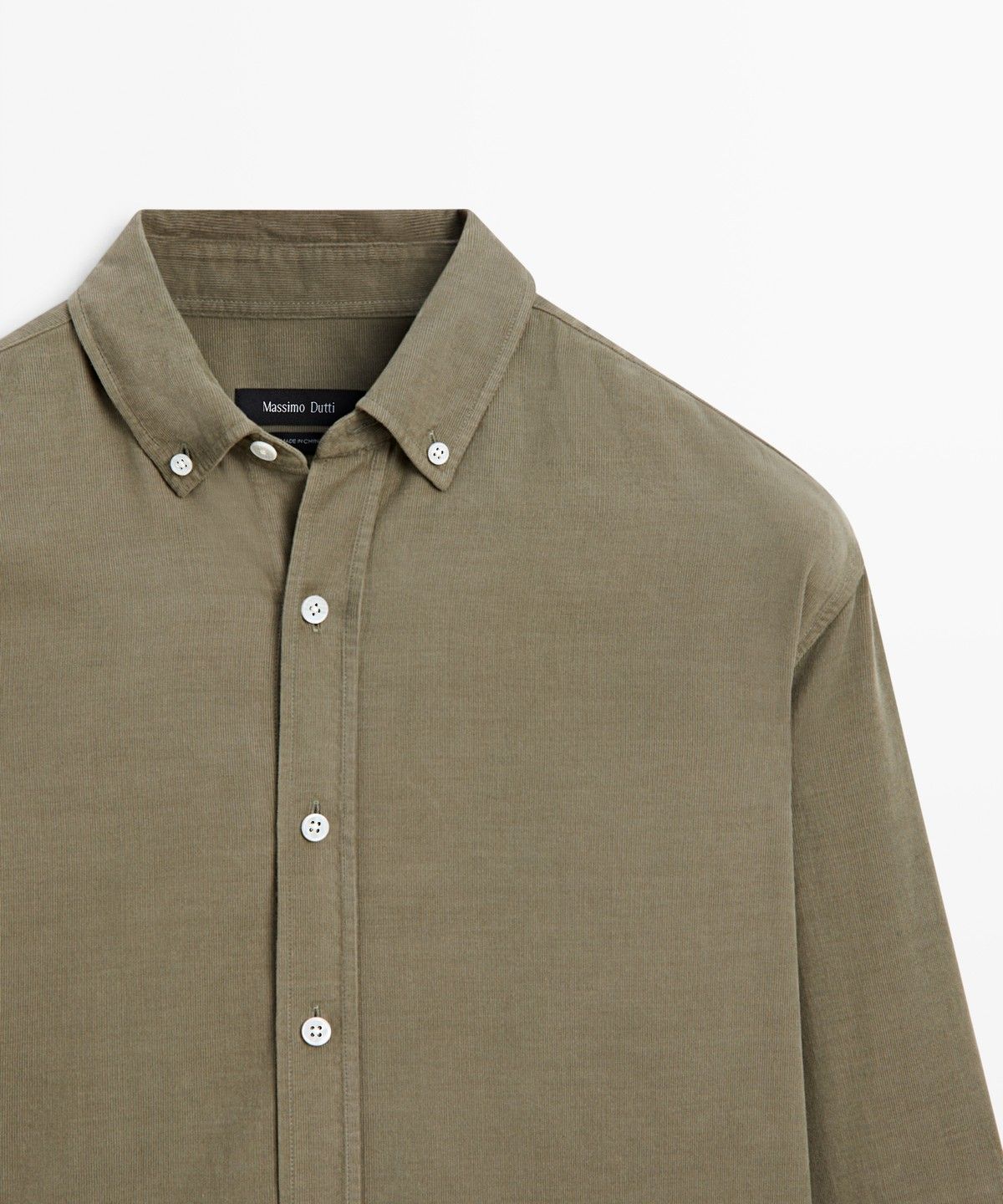 마시모두띠(MASSIMO DUTTI) 레귤러 핏 니들코드 셔츠
