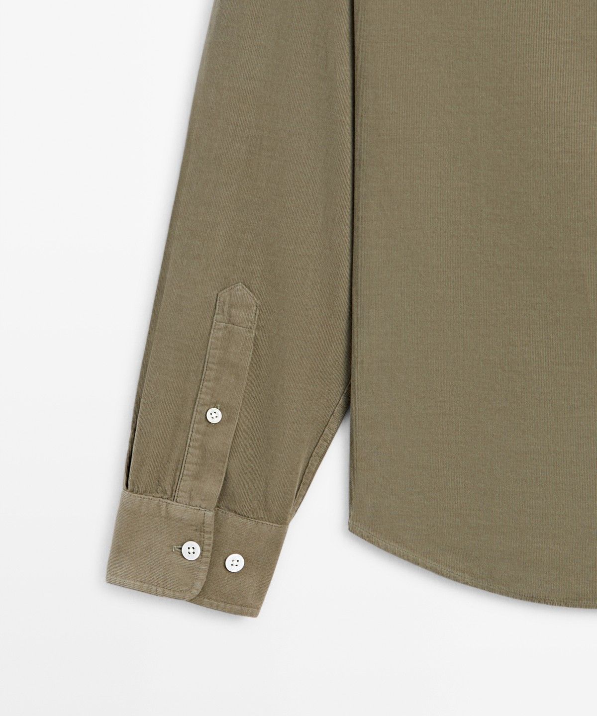 마시모두띠(MASSIMO DUTTI) 레귤러 핏 니들코드 셔츠