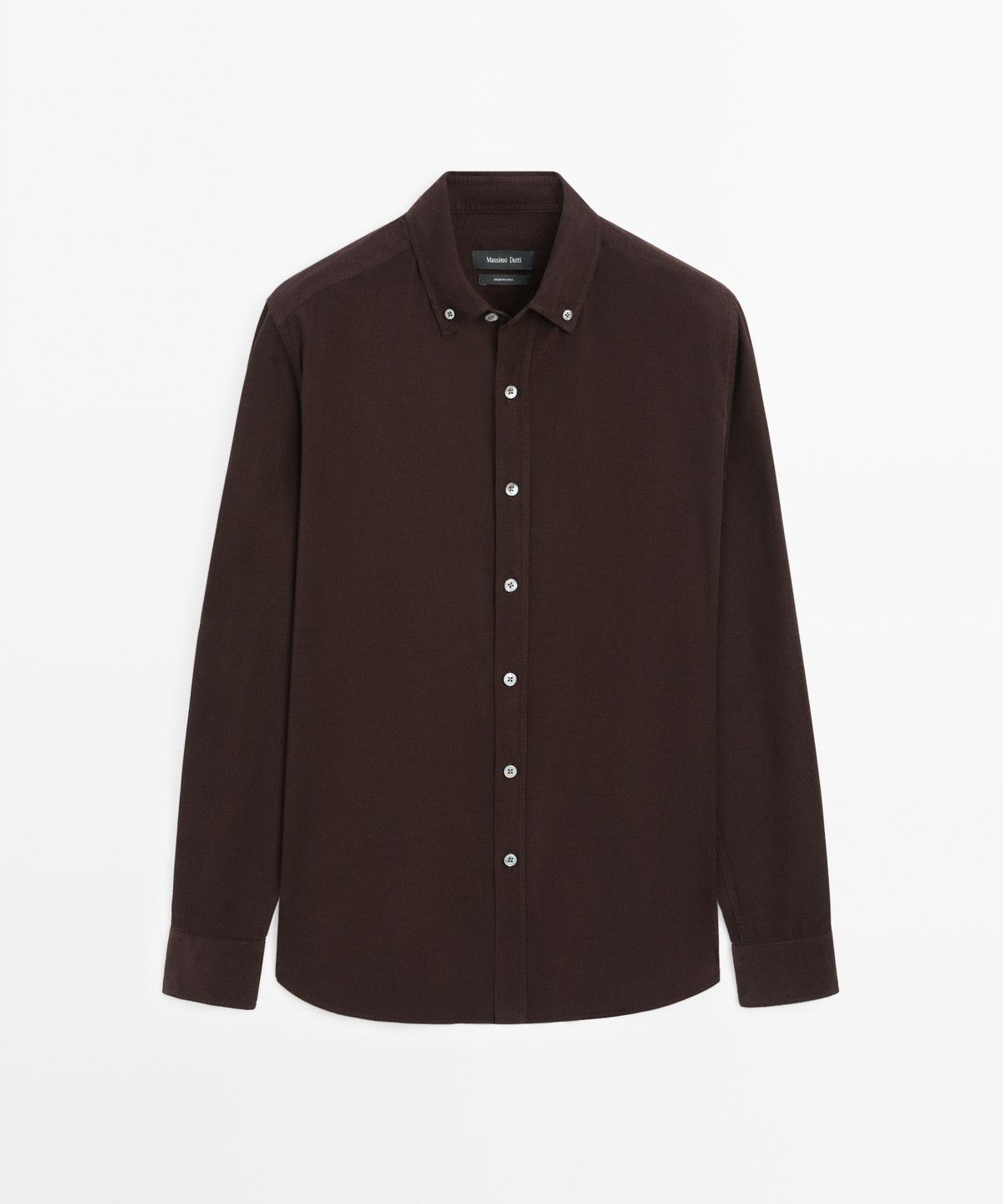 마시모두띠(MASSIMO DUTTI) 레귤러 핏 니들코드 셔츠