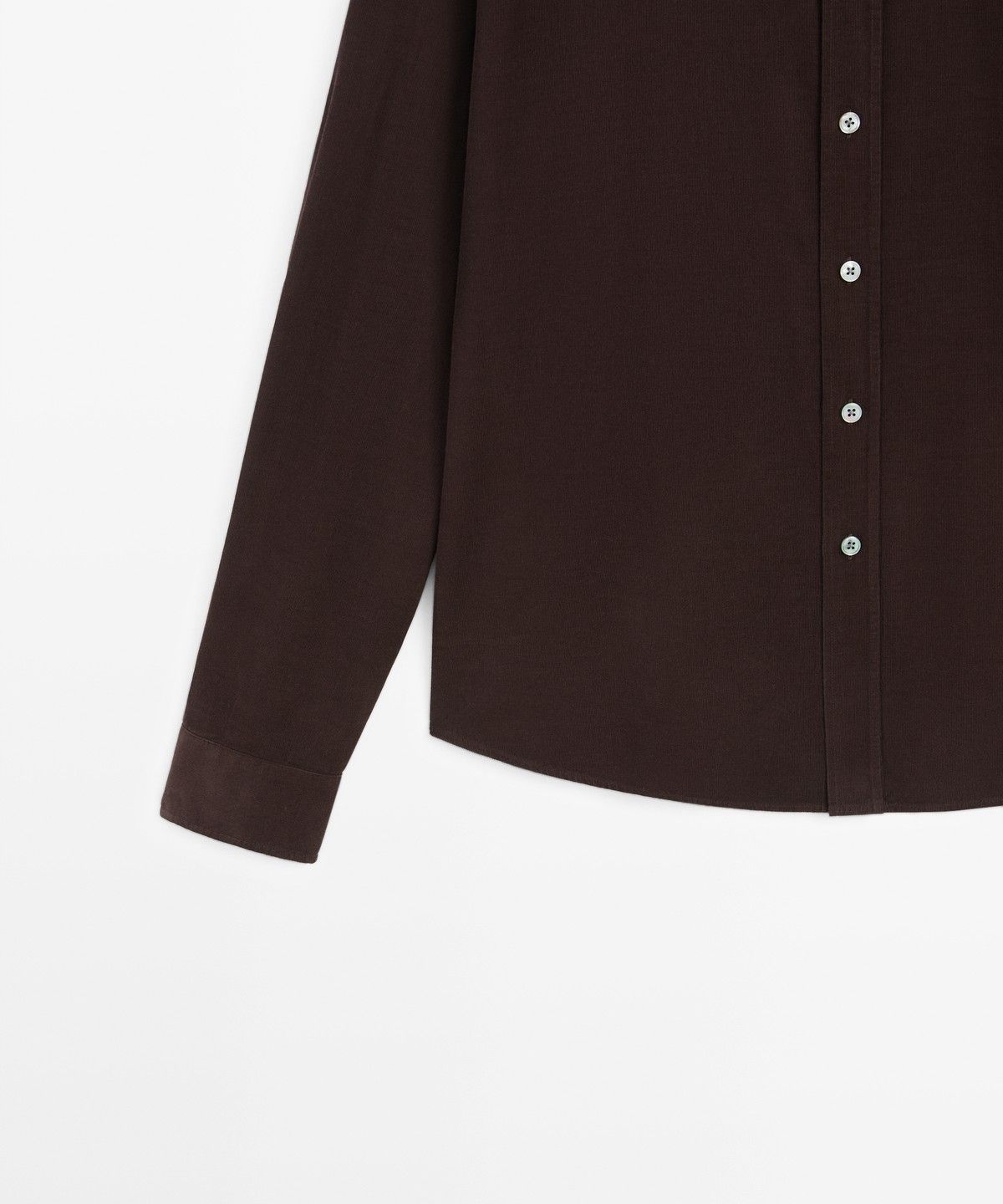 마시모두띠(MASSIMO DUTTI) 레귤러 핏 니들코드 셔츠