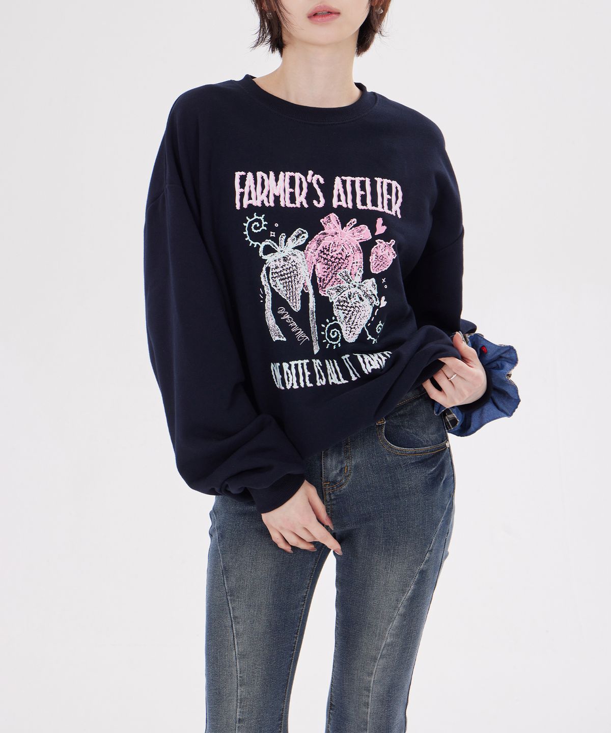 디스펑트(DYSFUNCT) FARMERS ATELIER SWEATSHIRT(NAVY)