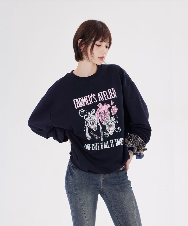 FARMER'S ATELIER SWEATSHIRT(NAVY)