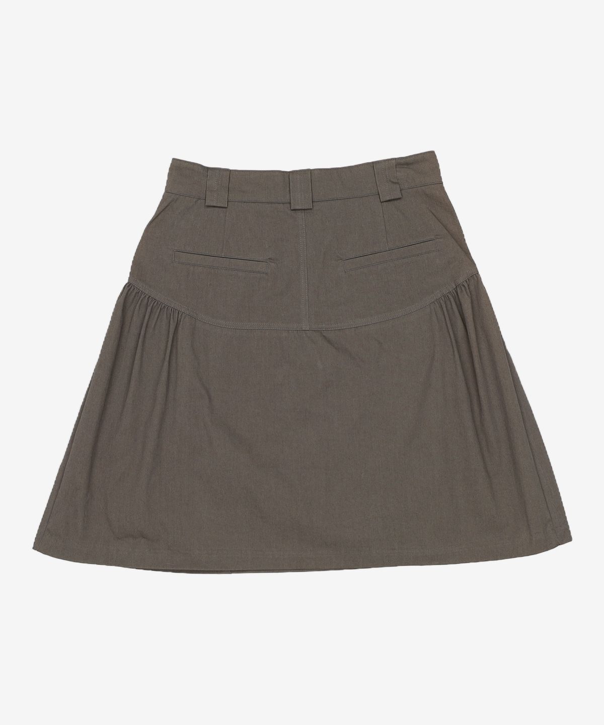 오헤시오(OHESHIO) LOW SHIRRING MIDI SKIRT 1