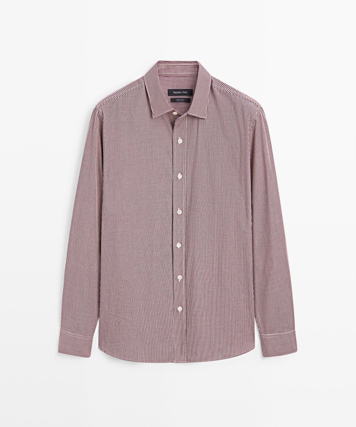 마시모두띠(MASSIMO DUTTI) 레귤러 핏 깅엄 체크 셔츠