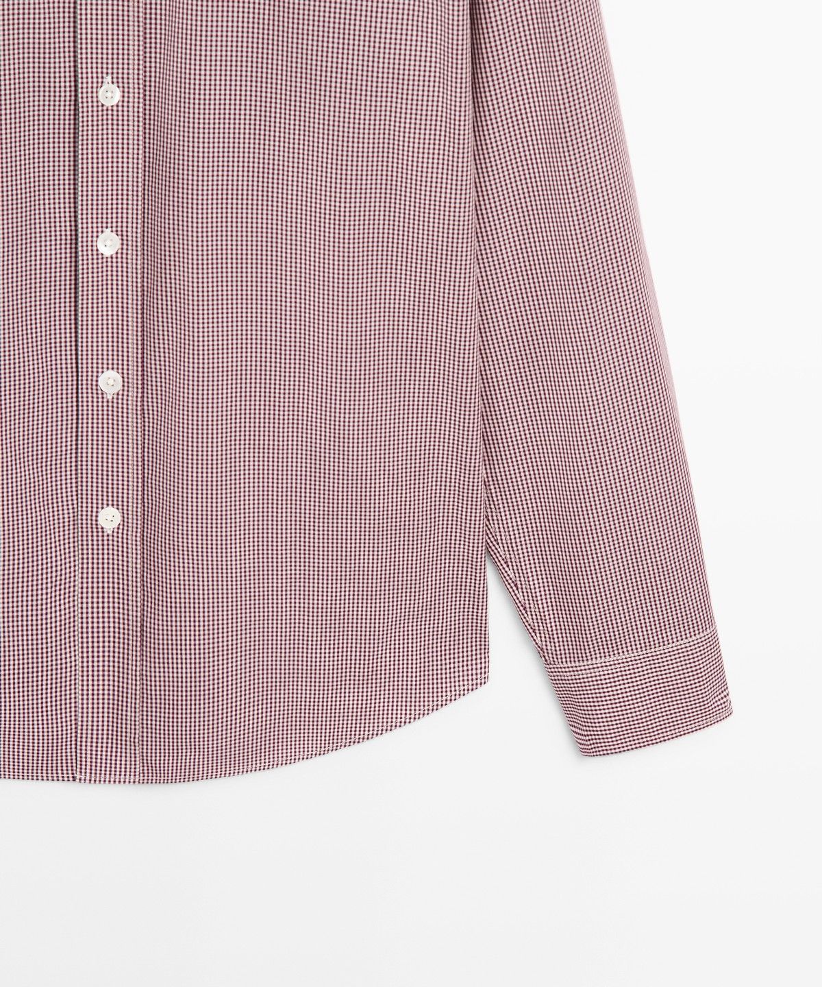 마시모두띠(MASSIMO DUTTI) 레귤러 핏 깅엄 체크 셔츠