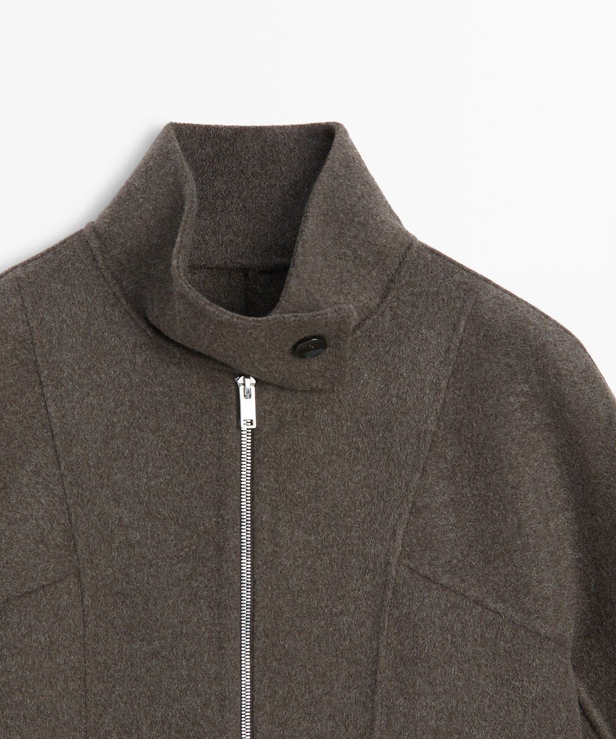 마시모두띠(MASSIMO DUTTI) 울 혼방 봄버 재킷