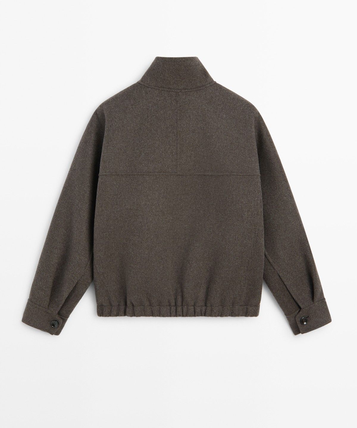 마시모두띠(MASSIMO DUTTI) 울 혼방 봄버 재킷