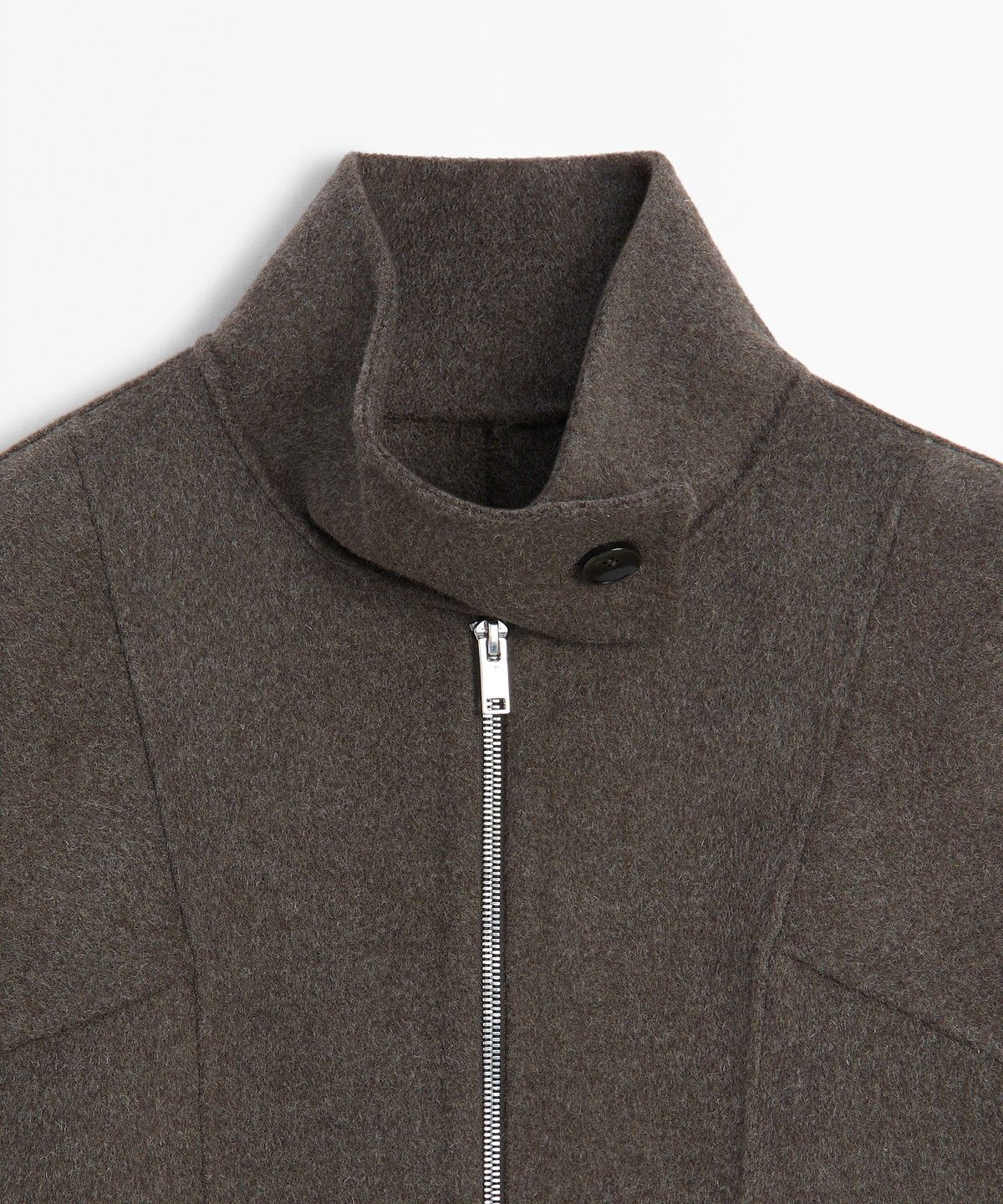 마시모두띠(MASSIMO DUTTI) 울 혼방 봄버 재킷
