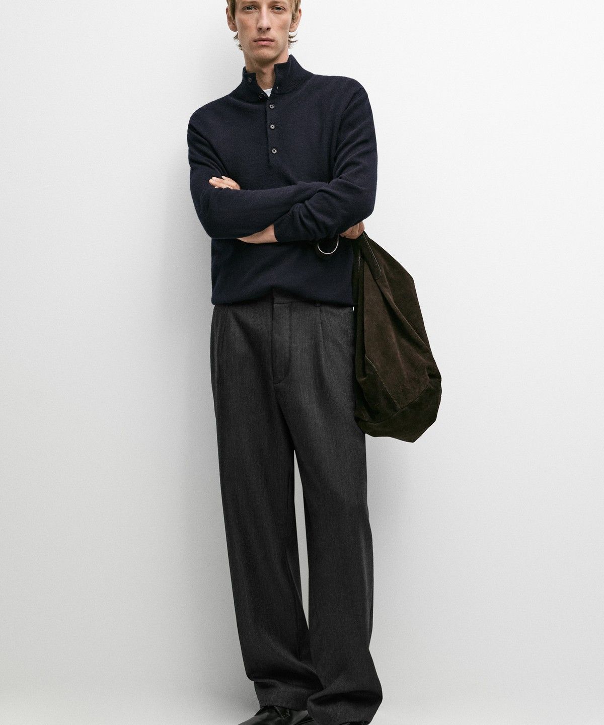 마시모두띠(MASSIMO DUTTI) 울 블렌드 목크넥 니트 스웨터