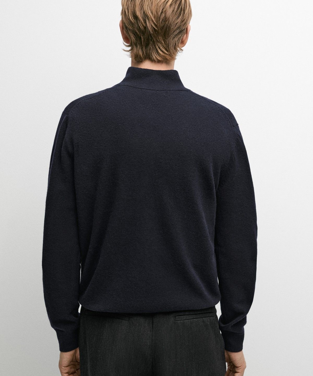 마시모두띠(MASSIMO DUTTI) 울 블렌드 목크넥 니트 스웨터