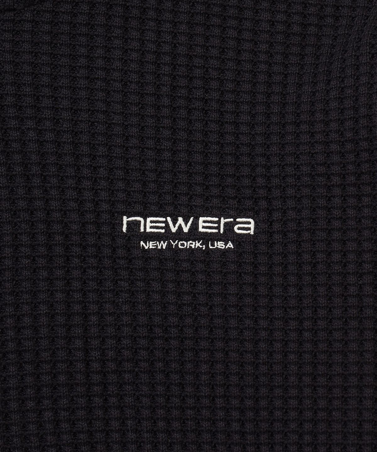 뉴에라(NEW ERA) 니티드 와플 후드 블랙 15358016