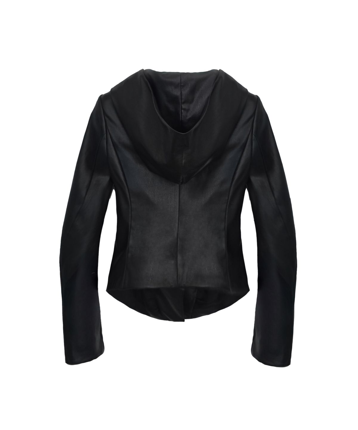 도그마 엑스(DOGMA EHKS) FAUX LEATHER HOODIE JACKET