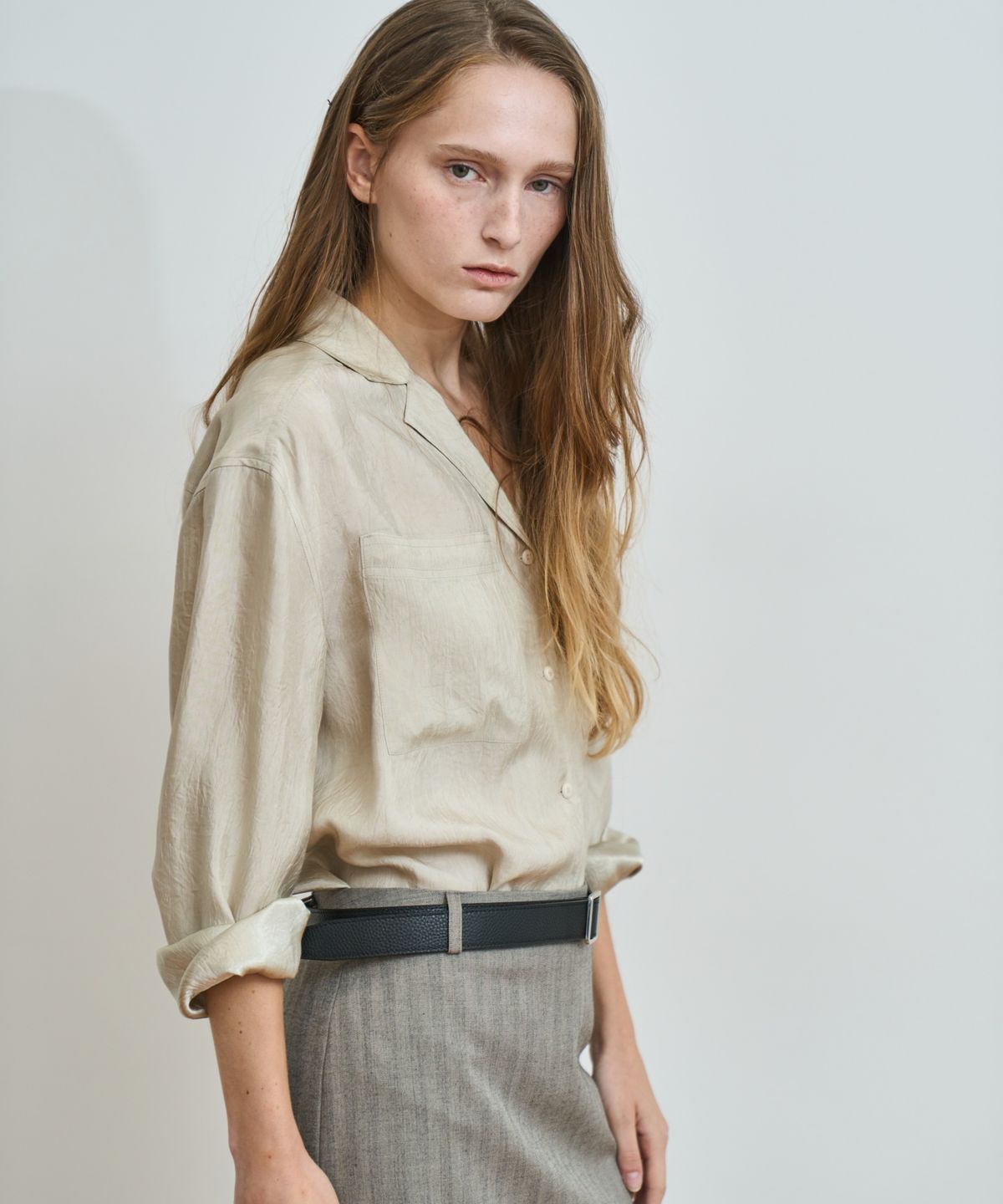 그리다제이(GRIDAJ) Classic Cowhide Minimal Belt