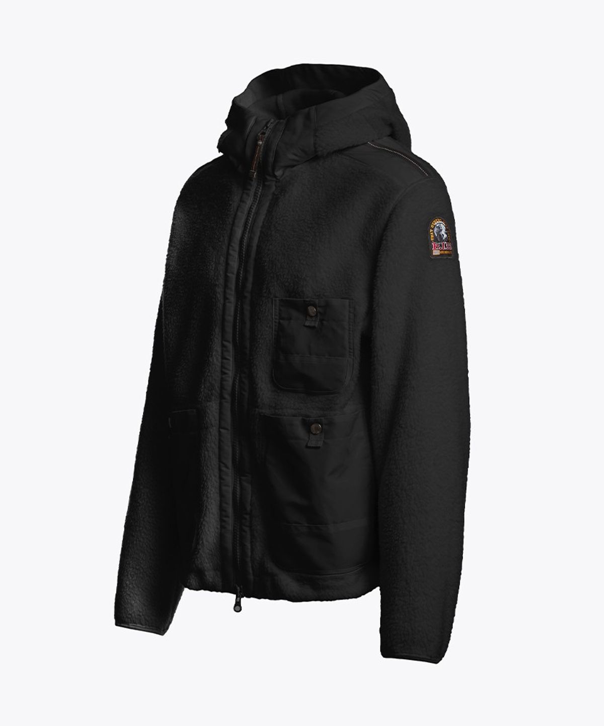파라점퍼스(PARA JUMPERS) 남성 후드 플리스 선드레-Off Black -Black (26WMPMFLQS21PJB071)