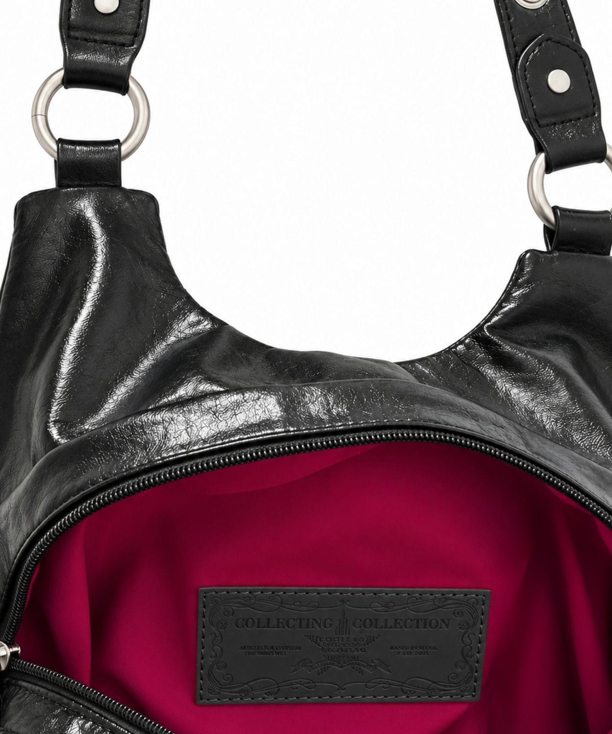 비주얼 컬렉터(VISUAL COLLECTOR) SIGNATURE EYELET STUD BAG [BLACK]