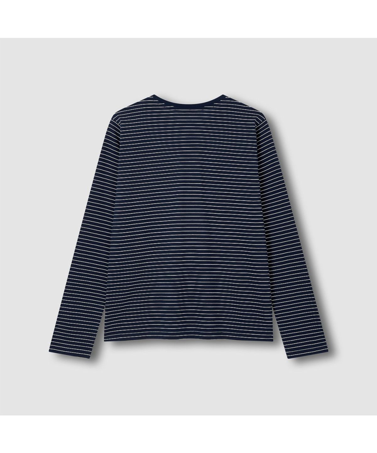 자주(JAJU) [SET] 여 스마트 코튼 라운드넥 긴팔 라운지 티셔츠, 10부 라운지 팬츠_다크네이비&네이비
