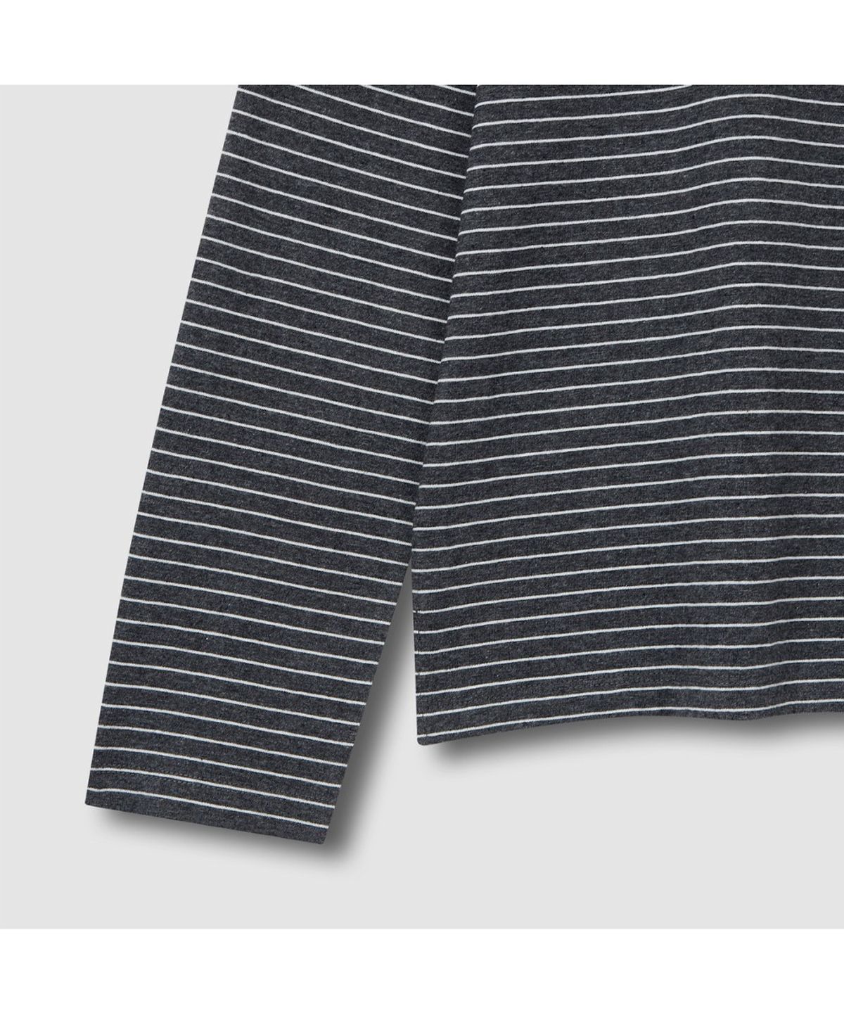 자주(JAJU) [SET] 여 스마트 코튼 라운드넥 긴팔 라운지 티셔츠, 10부 라운지 팬츠_다크 차콜&챠콜