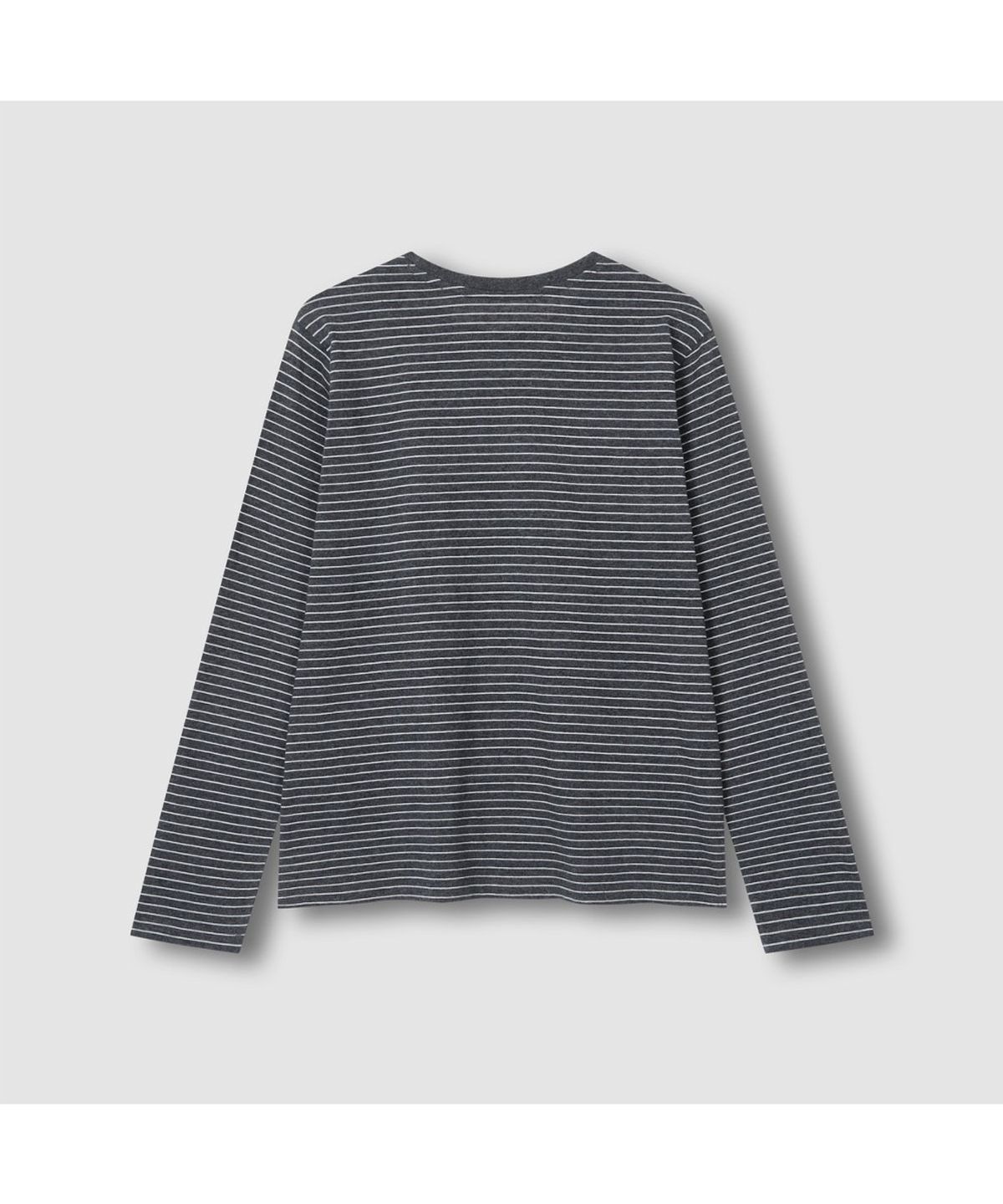 자주(JAJU) [SET] 여 스마트 코튼 라운드넥 긴팔 라운지 티셔츠, 10부 라운지 팬츠_다크 차콜&챠콜