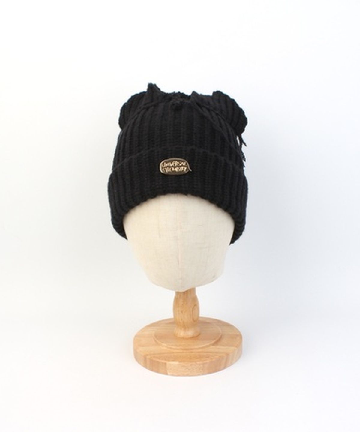 유니버셜 케미스트리(UNIVERSAL CHEMISTRY) Vintage Fox Black Beanie 고양이비니