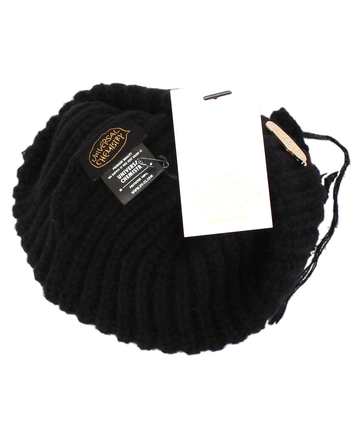 유니버셜 케미스트리(UNIVERSAL CHEMISTRY) Vintage Fox Black Beanie 고양이비니