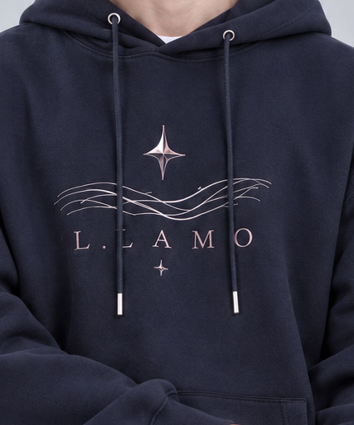 엘라모(LLAMO) 컴포트 쭈리 루나웨이브 오버핏 후드티