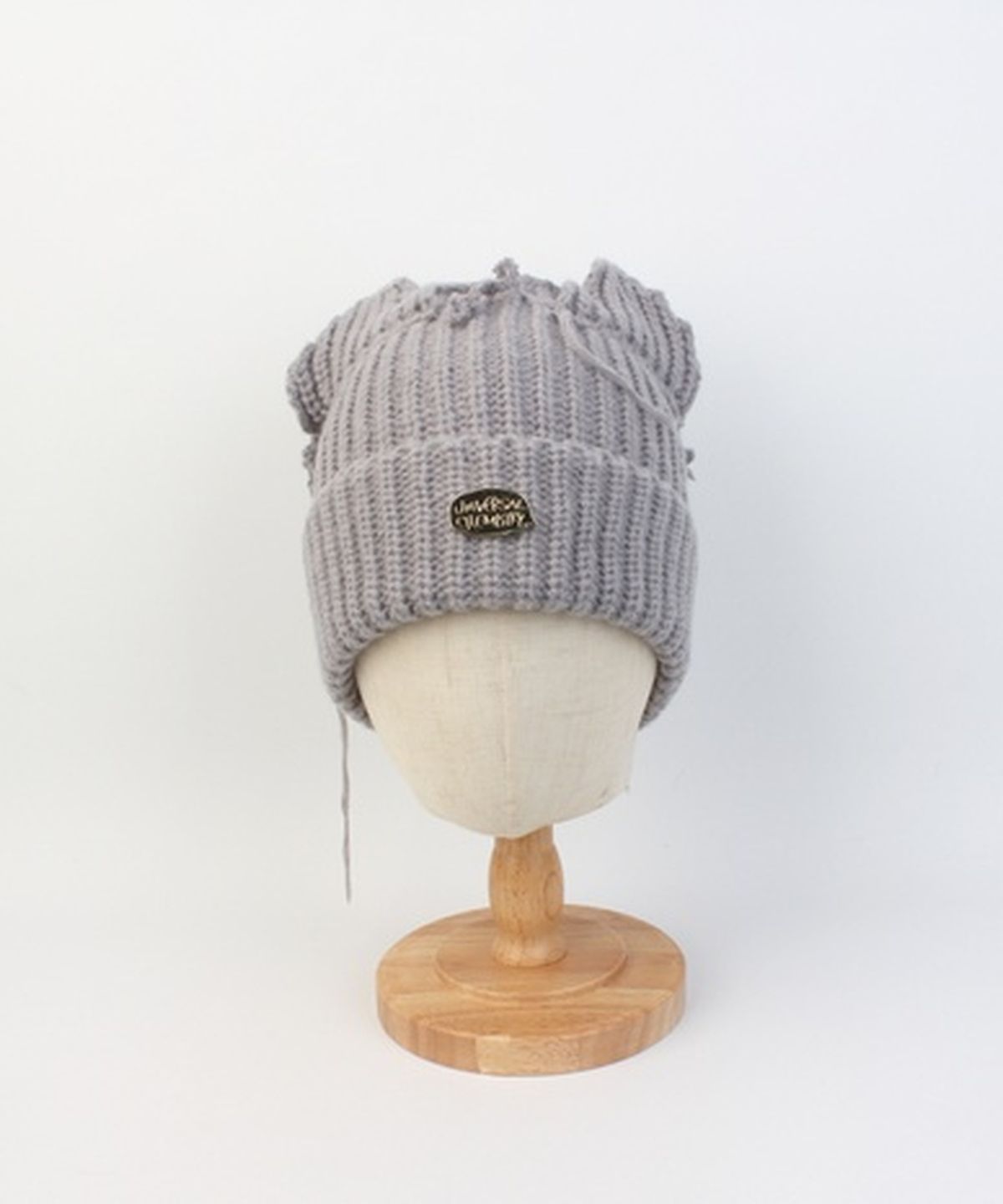 유니버셜 케미스트리(UNIVERSAL CHEMISTRY) Vintage Fox Gray Beanie 고양이비니