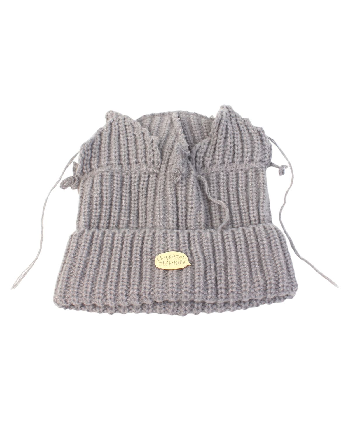 유니버셜 케미스트리(UNIVERSAL CHEMISTRY) Vintage Fox Gray Beanie 고양이비니