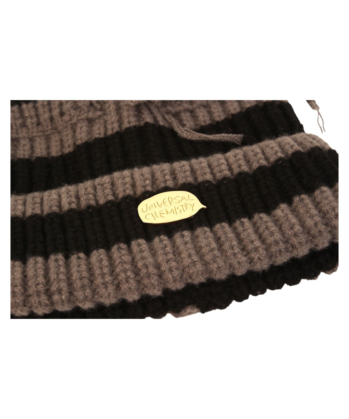 유니버셜 케미스트리(UNIVERSAL CHEMISTRY) Vintage Fox Black-Gray Beanie 고양이비니