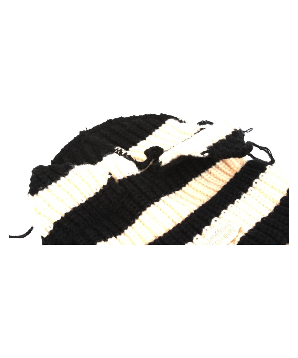 유니버셜 케미스트리(UNIVERSAL CHEMISTRY) Vintage Fox Black-Ivory Beanie 고양이비니