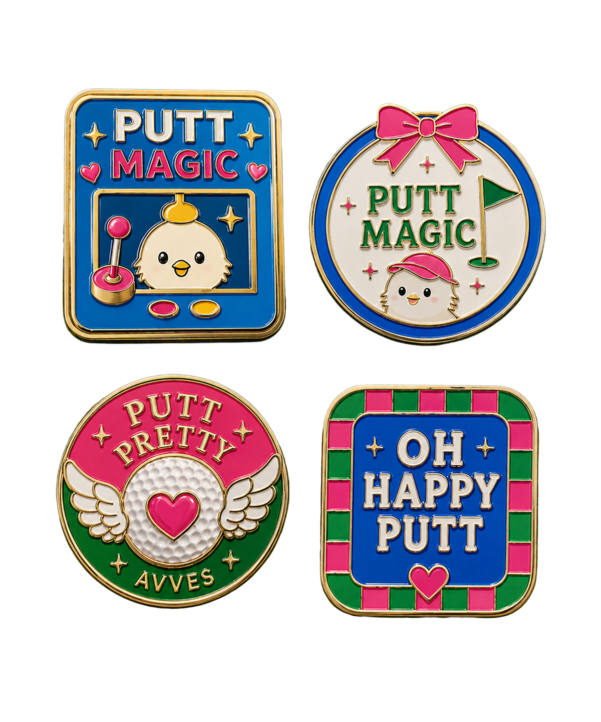 아베스골프(AVVES GOLF) 아베스 매직펏 볼마커 MAGIC ARCADE_1PCS