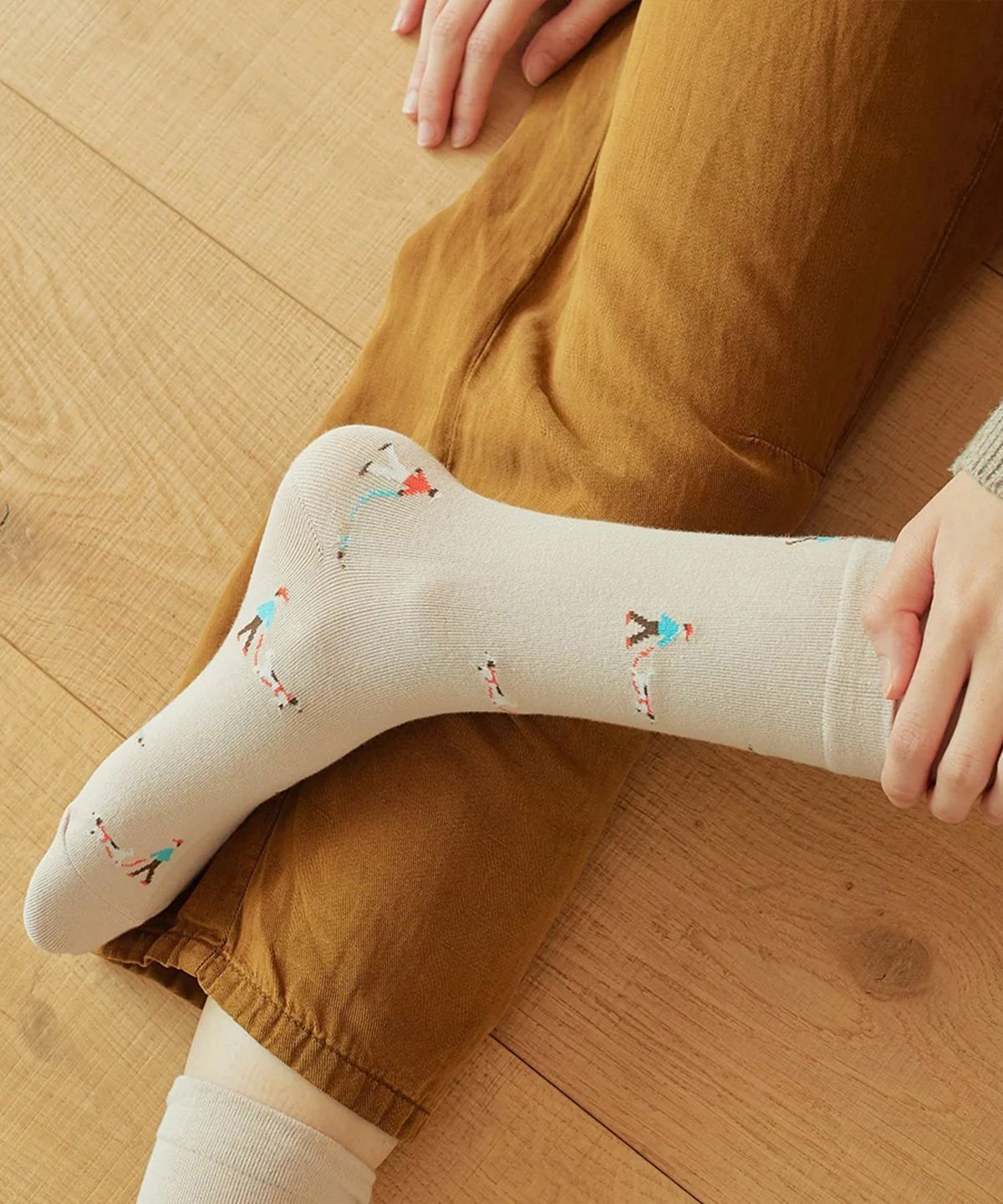 삭스타즈(SOCKSTAZ) GCT021 남녀공용 애니멀패턴 면양말 dog walker