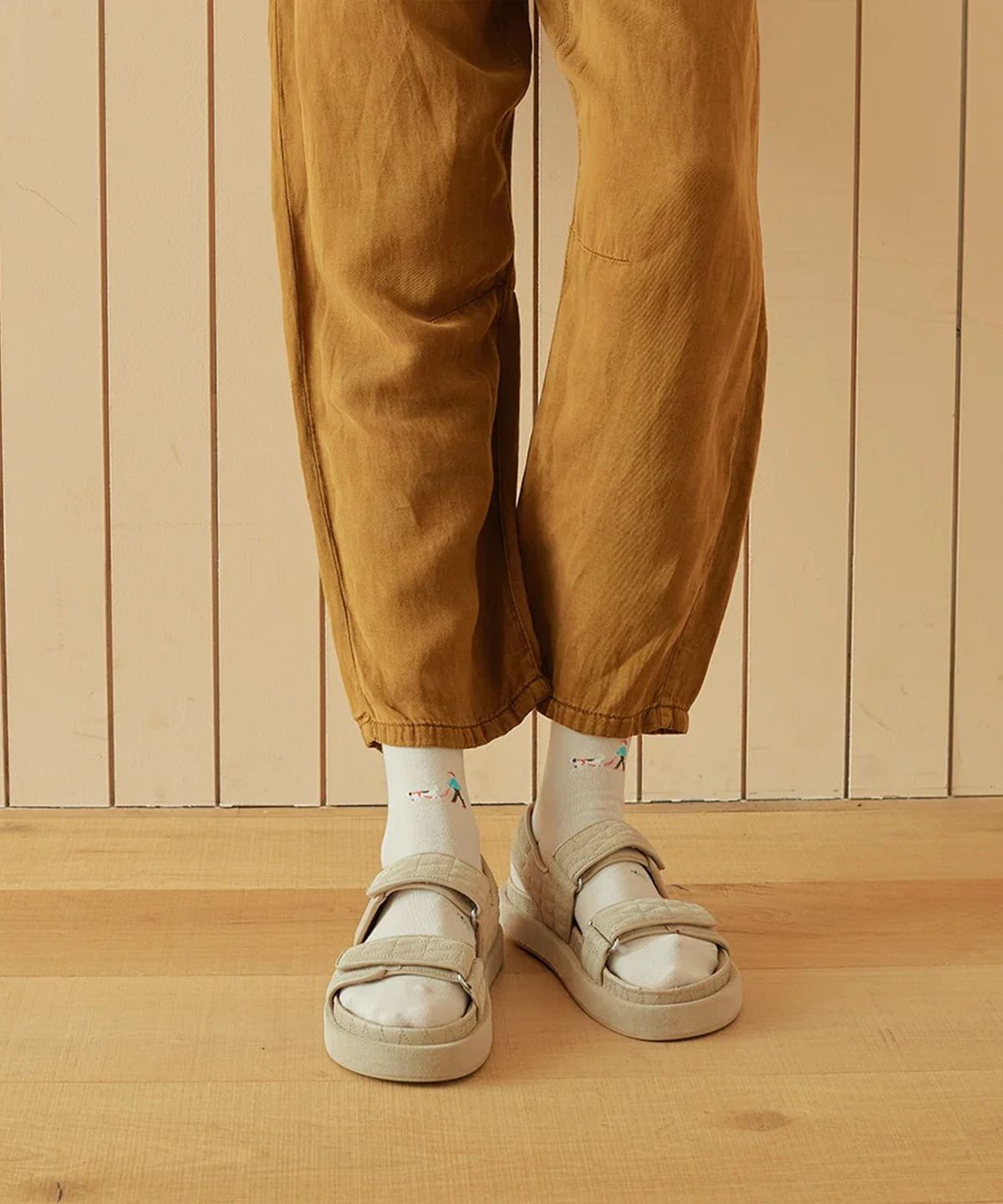 삭스타즈(SOCKSTAZ) GCT021 남녀공용 애니멀패턴 면양말 dog walker