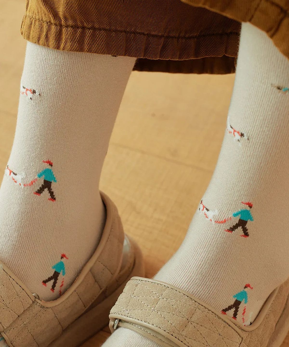 삭스타즈(SOCKSTAZ) GCT021 남녀공용 애니멀패턴 면양말 dog walker