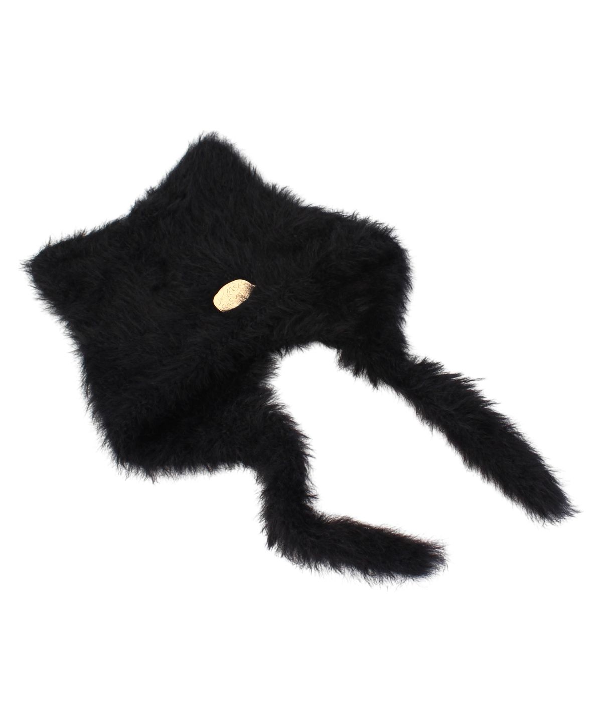 유니버셜 케미스트리(UNIVERSAL CHEMISTRY) Cat Black GD Fur Earflap Cap 귀달이모자