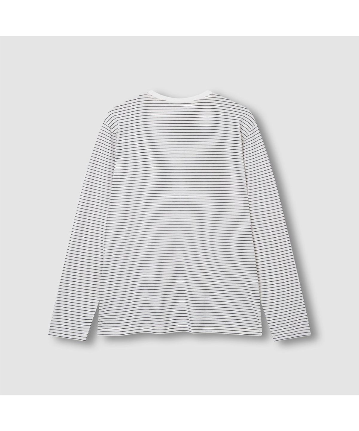 자주(JAJU) [SET] 남 스마트 코튼 라운드넥 긴팔 라운지 티셔츠, 10부 라운지 팬츠_오프 화이트&멜란지 그레이