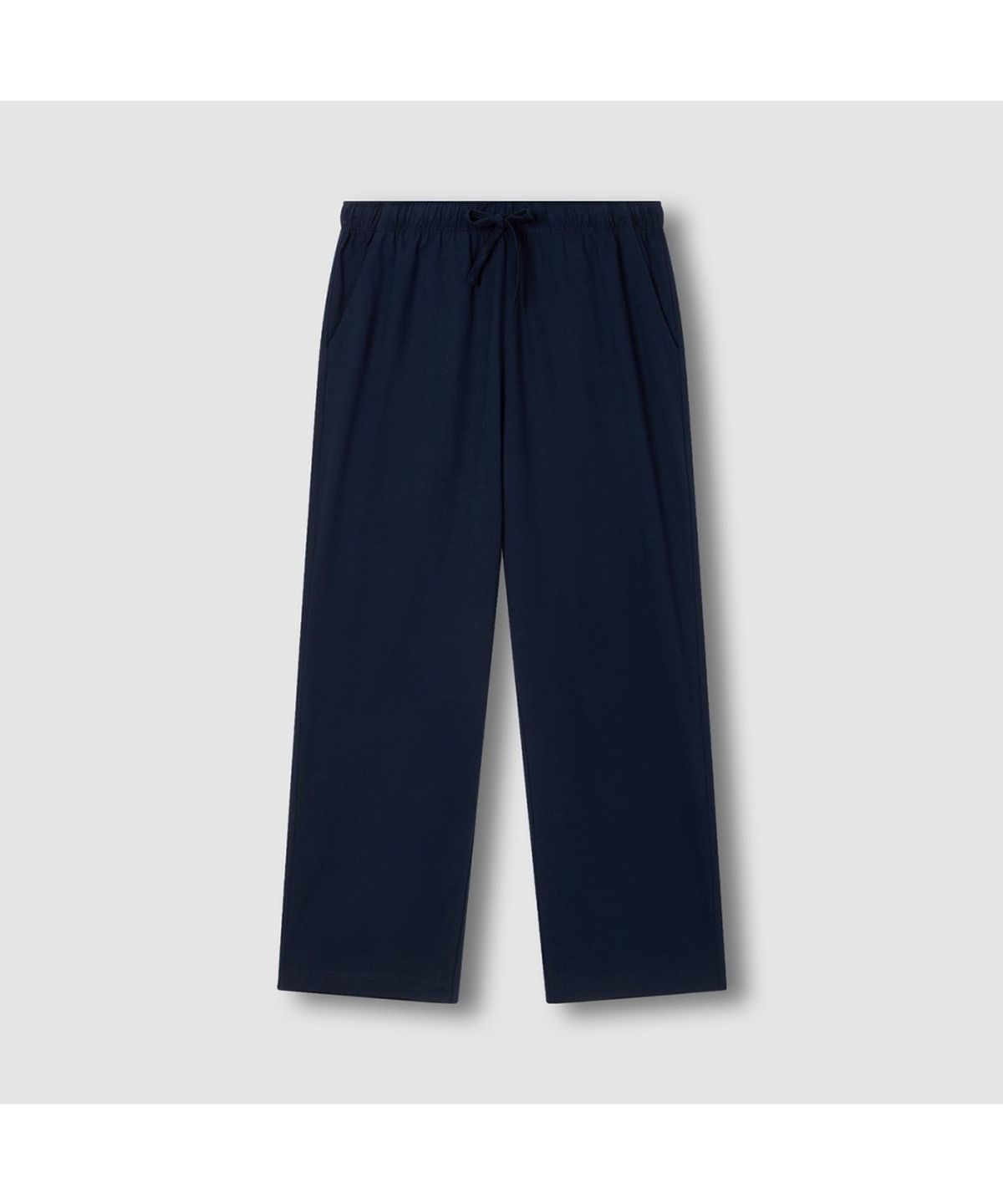 자주(JAJU) [SET] 남 스마트 코튼 라운드넥 긴팔 라운지 티셔츠, 10부 라운지 팬츠_다크 네이비&네이비