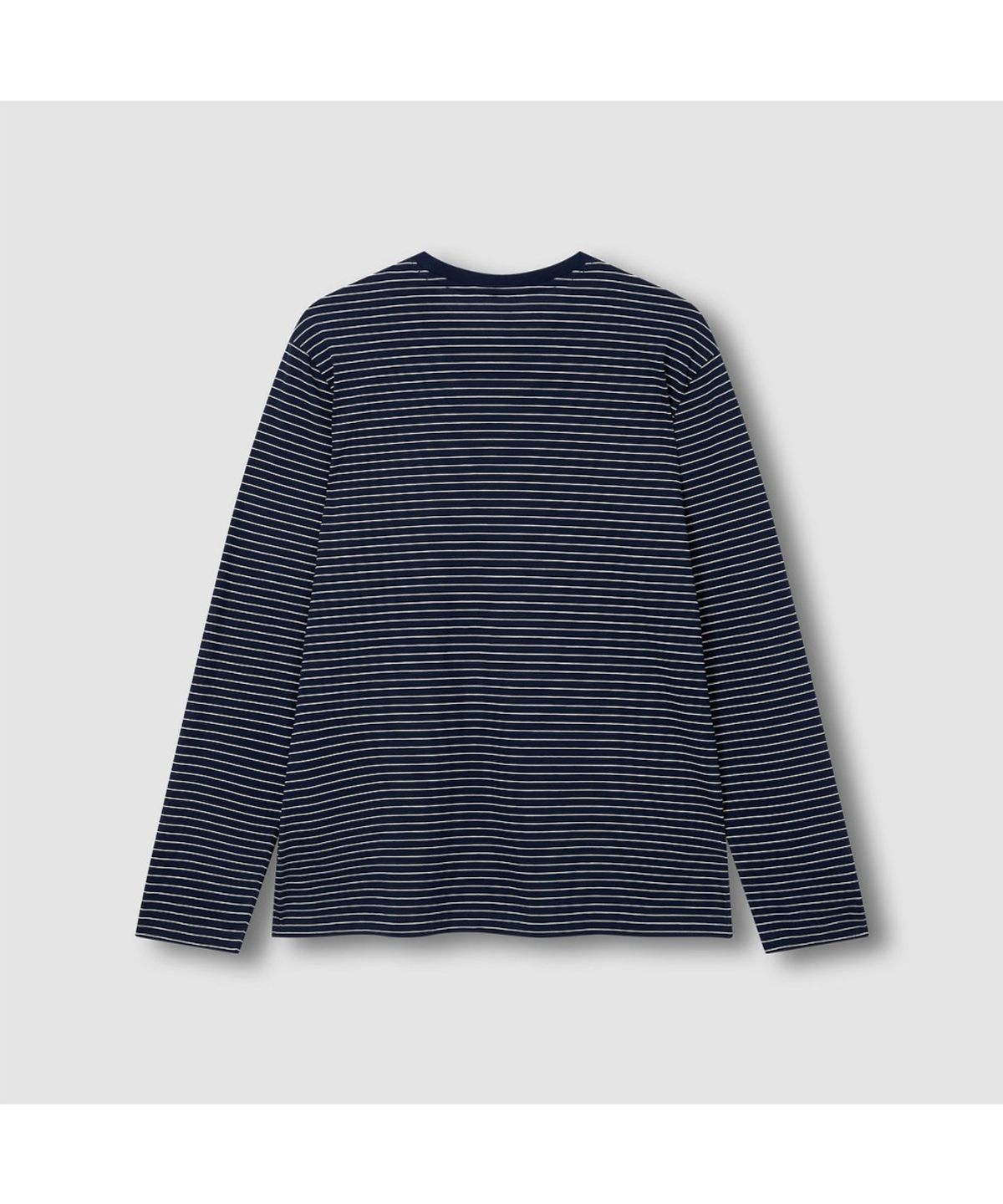 자주(JAJU) [SET] 남 스마트 코튼 라운드넥 긴팔 라운지 티셔츠, 10부 라운지 팬츠_다크 네이비&네이비