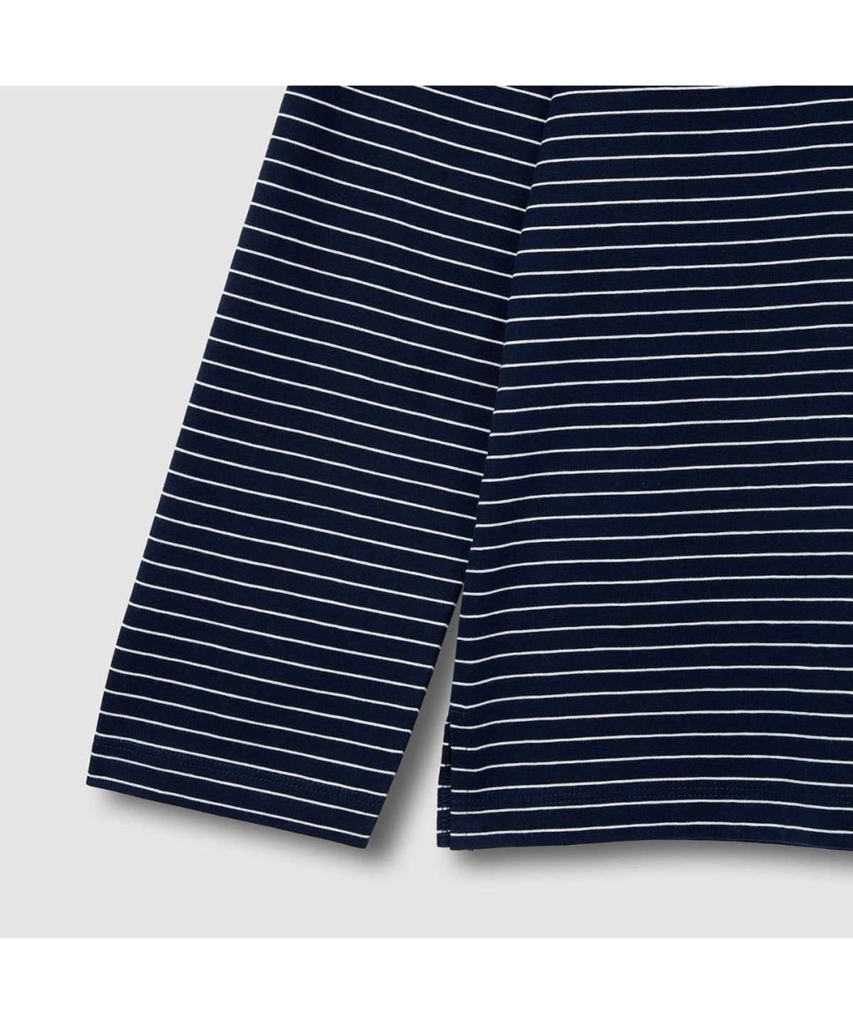 자주(JAJU) [SET] 남 스마트 코튼 라운드넥 긴팔 라운지 티셔츠, 10부 라운지 팬츠_다크 네이비&네이비