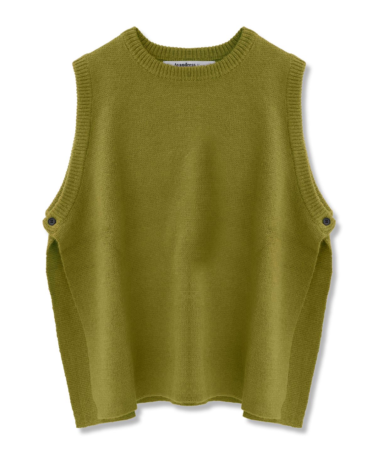 어반드레스(AVANDRESS) Vivid Slit Knit Vest_7COL