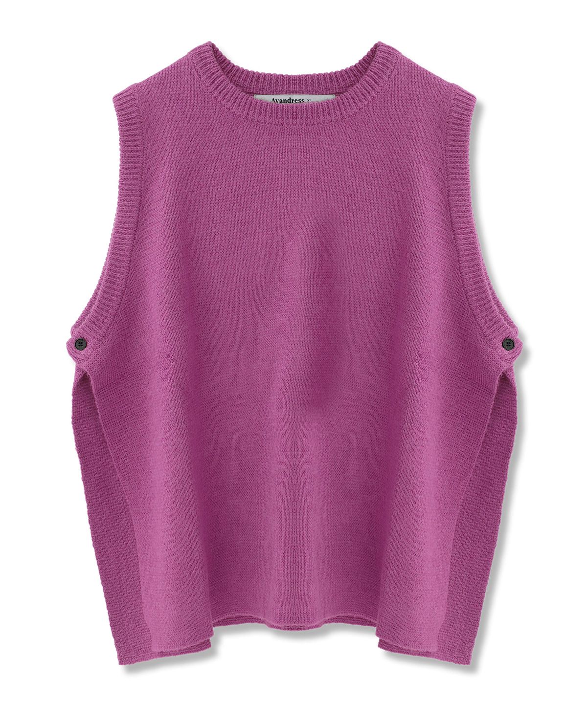 어반드레스(AVANDRESS) Vivid Slit Knit Vest_7COL