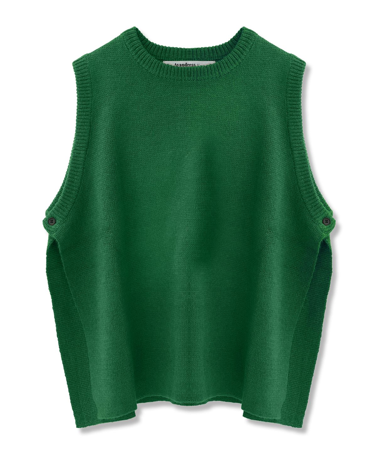 어반드레스(AVANDRESS) Vivid Slit Knit Vest_7COL