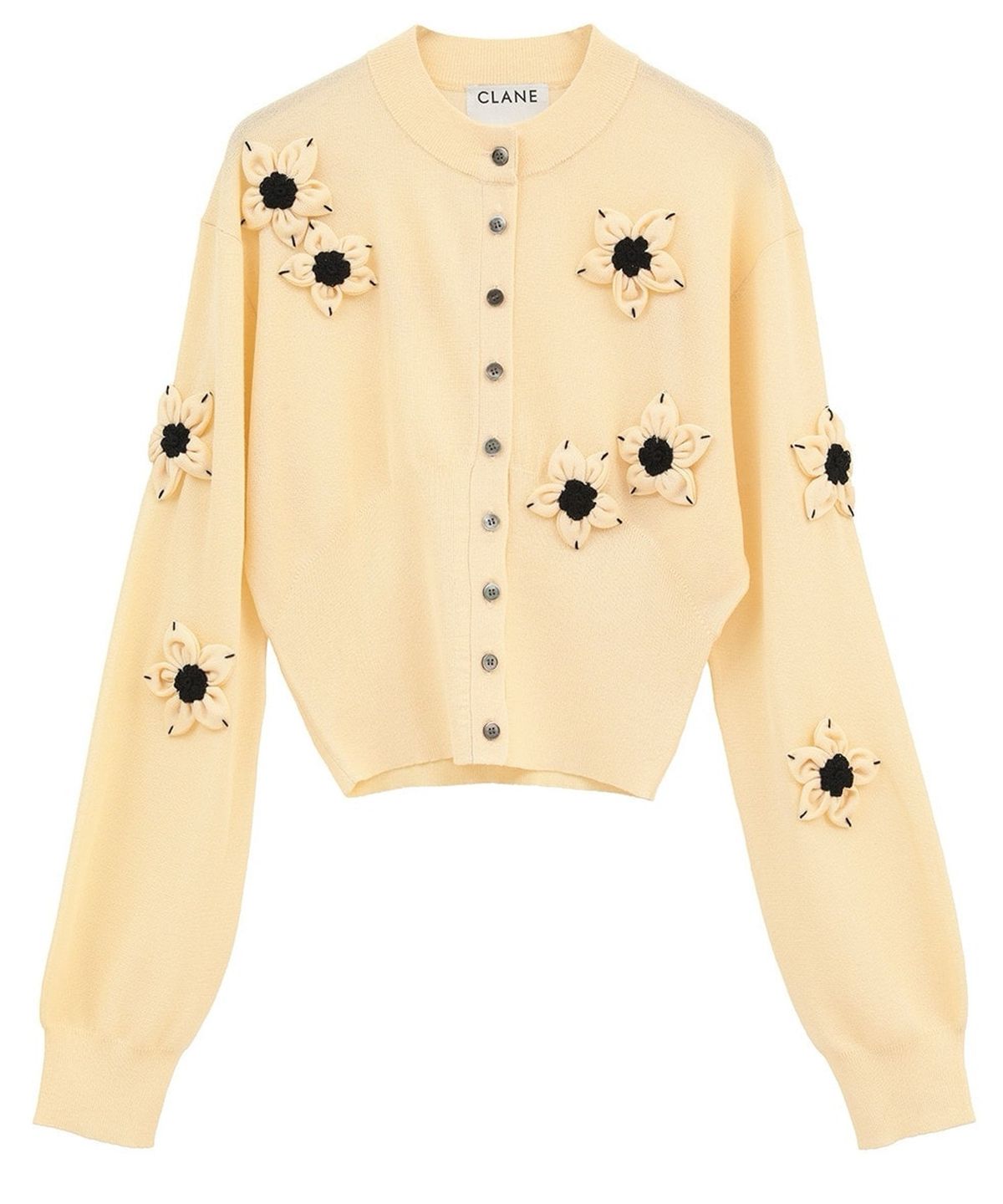 클라네(CLANE) FLOWER MOTIF KNIT CARDIGAN