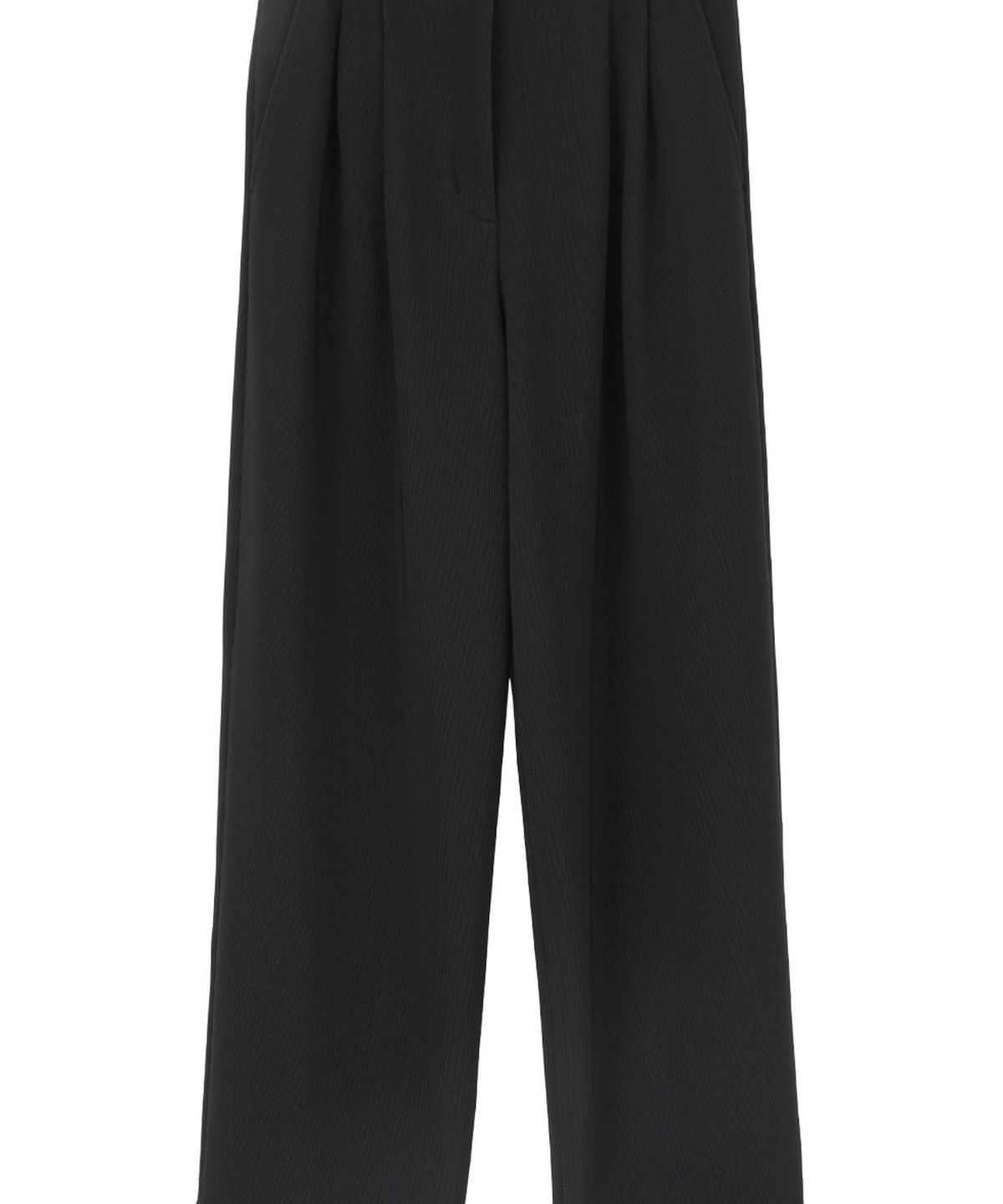클라네(CLANE) RIB STRIPE TUCK PANTS