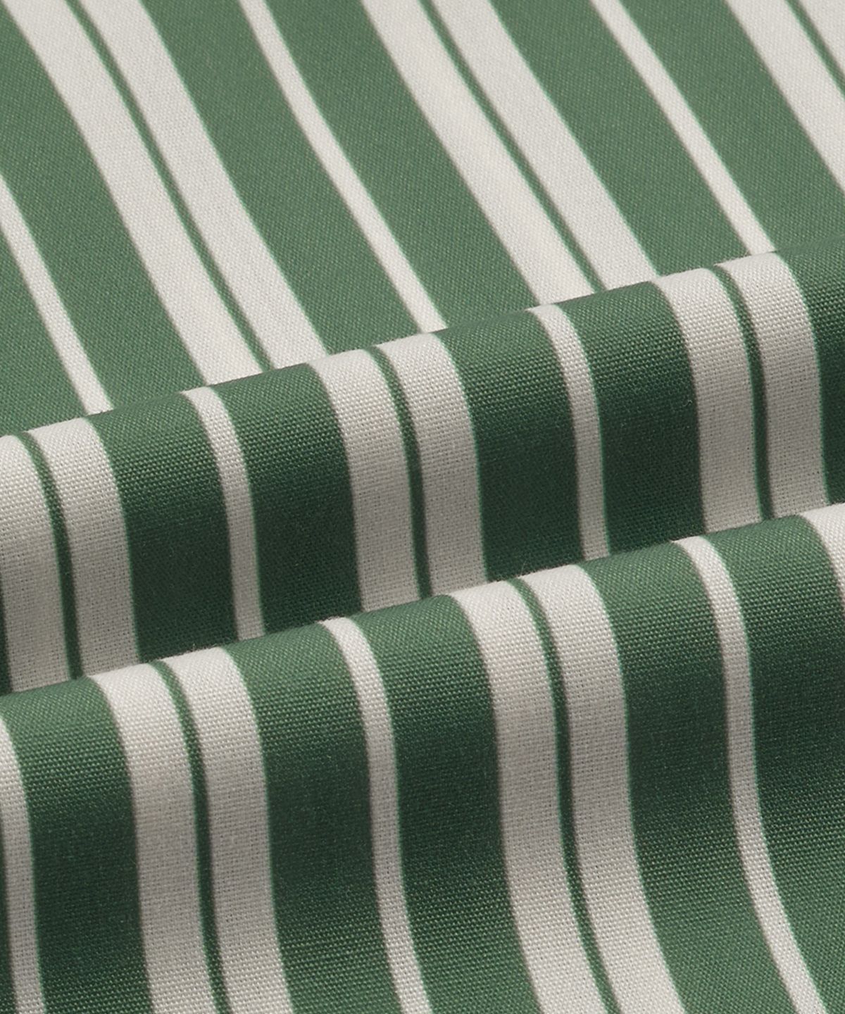 세이드(CEID) [uni] 스트라이프 캐빈 오버핏 긴팔 파자마 셋업 - 다크 그린