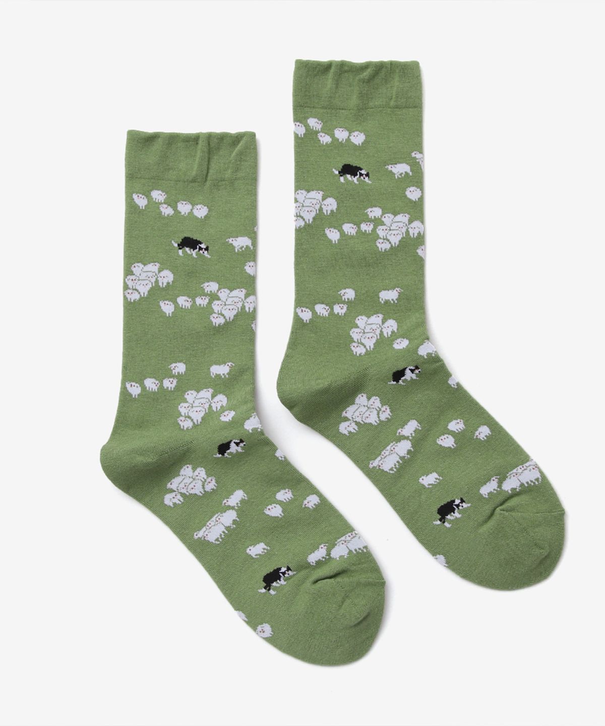 삭스타즈(SOCKSTAZ) GCT029 남녀공용 애니멀패턴 면양말 sheep and dog