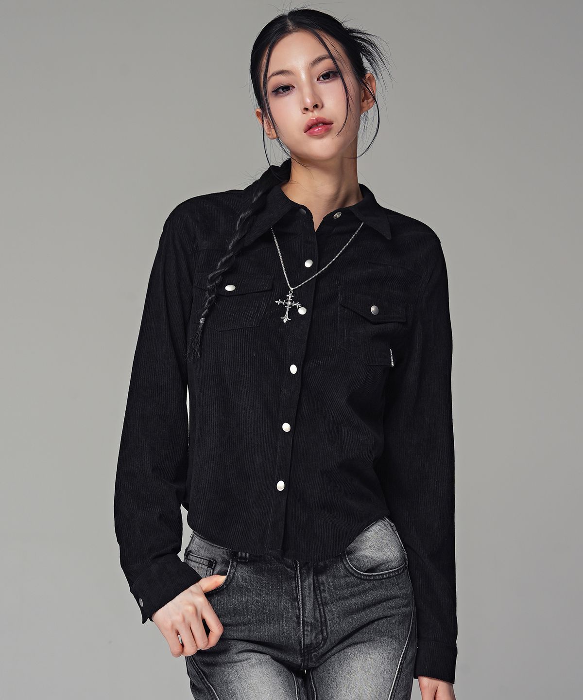 어반드레스(AVANDRESS) 하베스트 코듀로이 슬림핏 셔츠_3COL