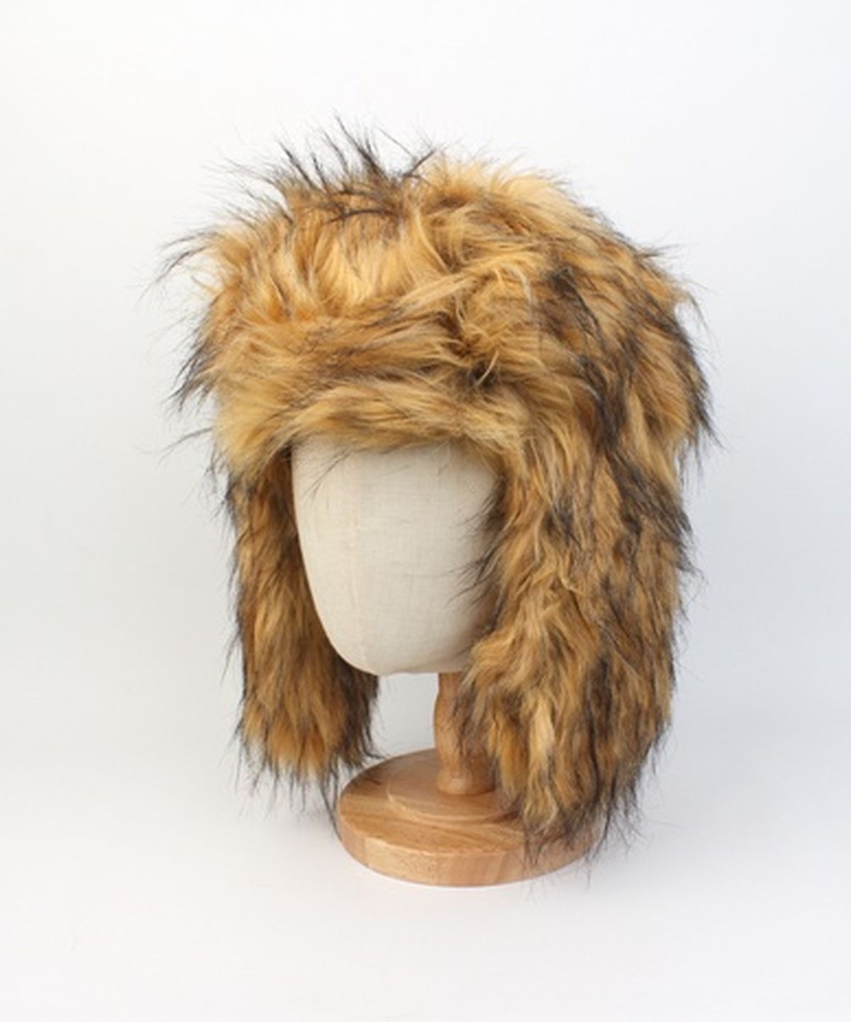 유니버셜 케미스트리(UNIVERSAL CHEMISTRY) Two Tone Fur Beige Aviator Hat 귀달이모자