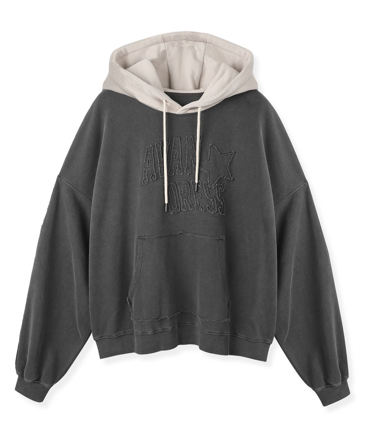 어반드레스(AVANDRESS) Twotone Rawcut Hoody PIGMENT GREY