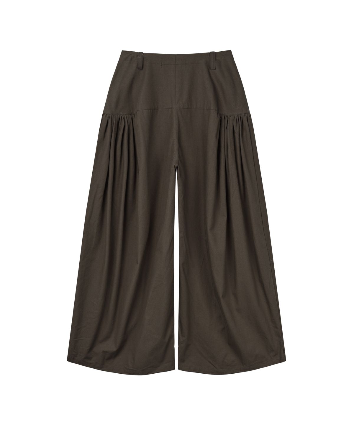 구월십일(GUWOLSIBIL) Ethnic Shirring Wide Pants Brown